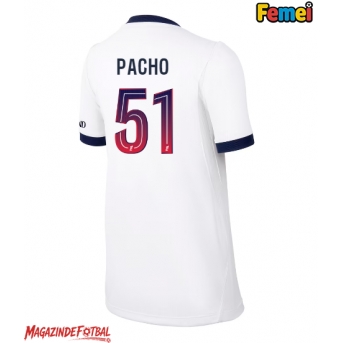 Paris Saint-Germain Willian Pacho #51 Tricou Fotbal Replică 2026-27 Femei Deplasare